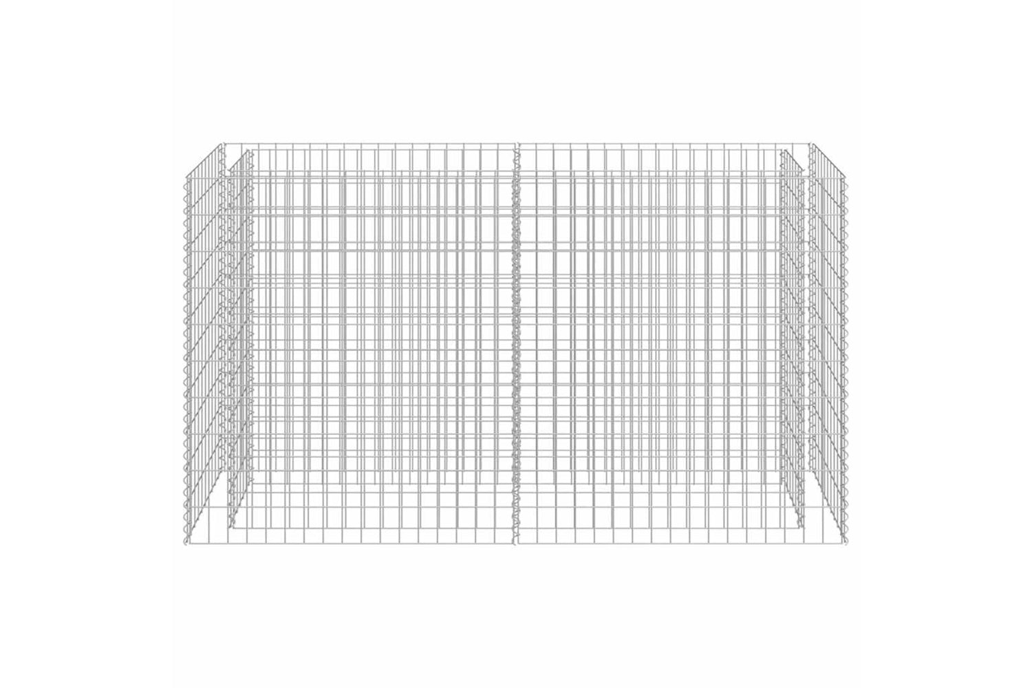 vidaXL 143558 Gabion Raised Bed Galvanised Steel 180x50x100cm-4