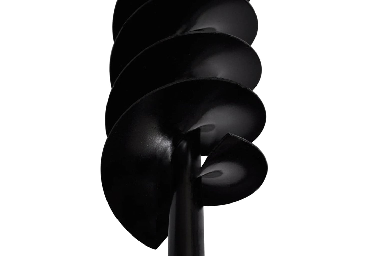 vidaXL 141023 Ground Drill With Handle Auger Bit 80mm Double Spirals Steel Black-5