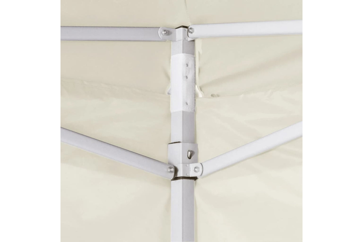 Vidaxl Foldable Tent With 2 Walls 3x3 M Cream-4