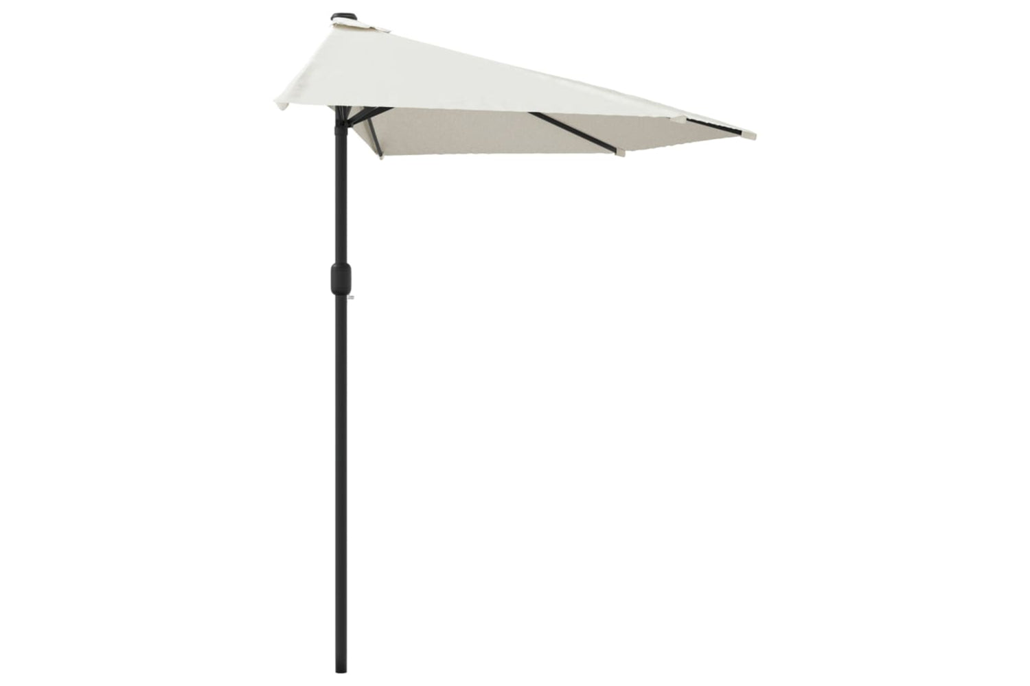 vidaXL 44591 Balcony Parasol With Aluminium Pole Sand 300x155cm Half-3