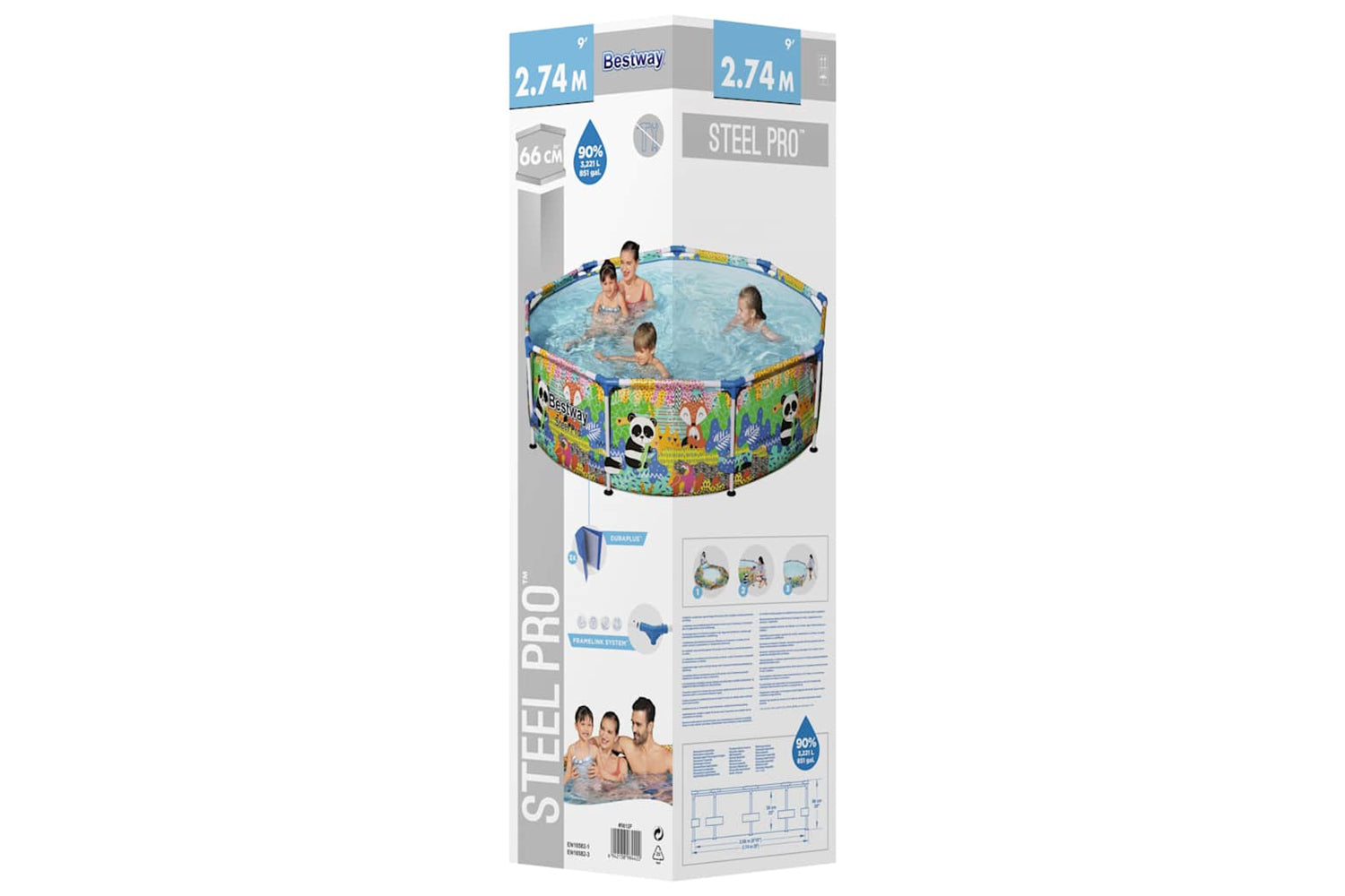 Bestway 92852 Steel Pro Max Swimming Pool 274x66 Cm-3