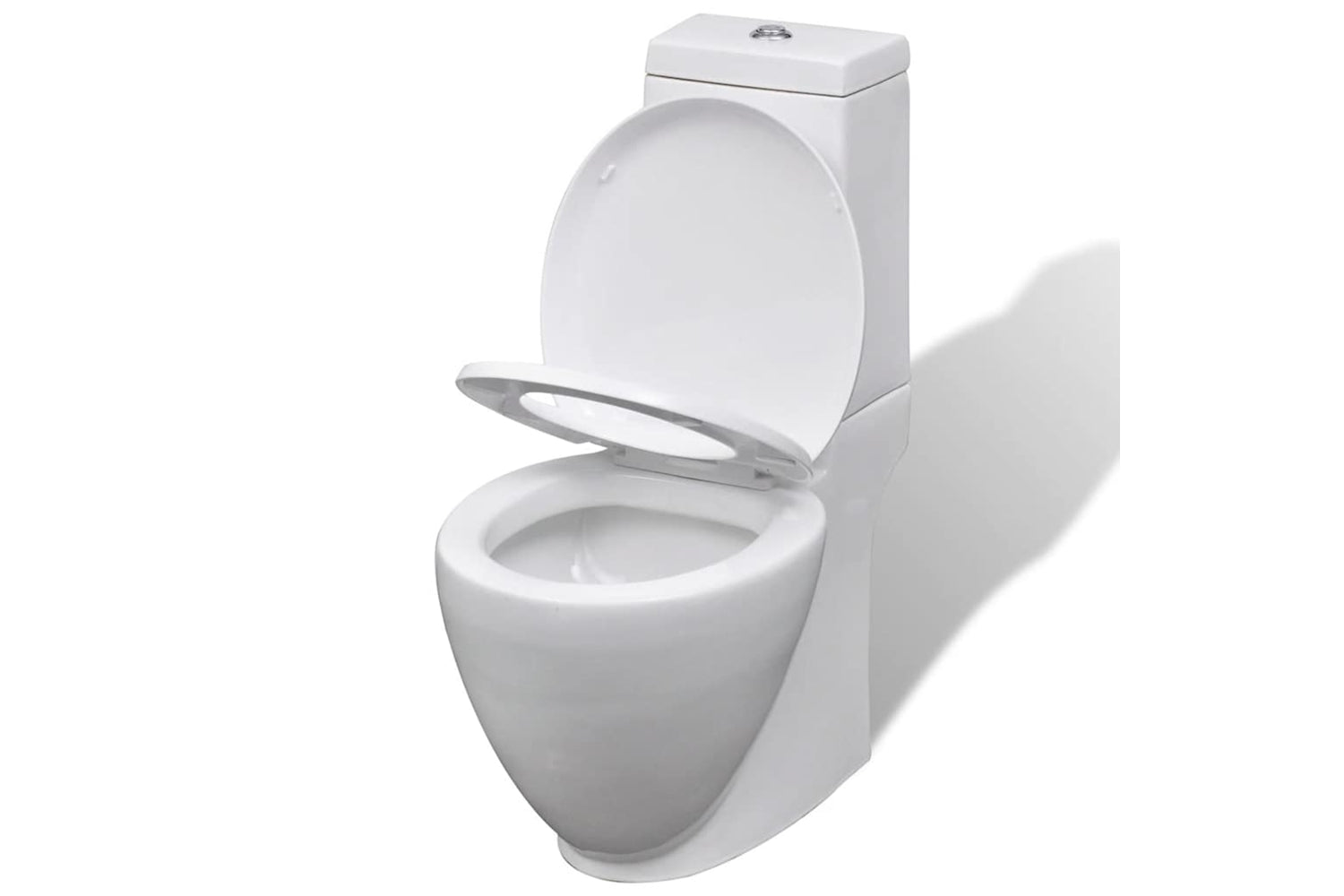Vidaxl 270566 White Ceramic Toilet & Bidet Set-4