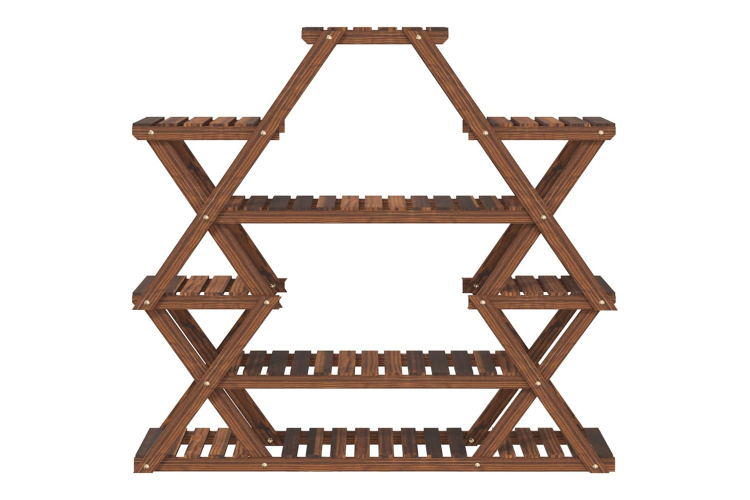 vidaXL 362877 Flower Stand 110x25x105cm Solid Wood Fir-3