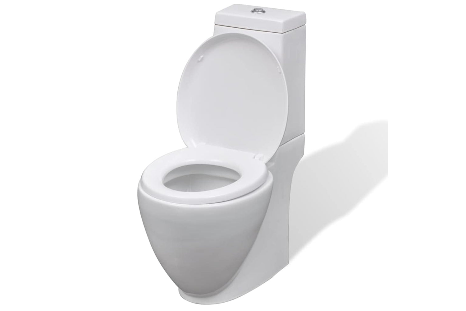 Vidaxl 270566 White Ceramic Toilet & Bidet Set-3