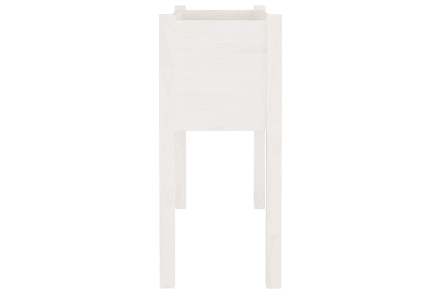 vidaXL 810822 Garden Planters 2 Pcs White 70x31x70cm Solid Pinewood-4