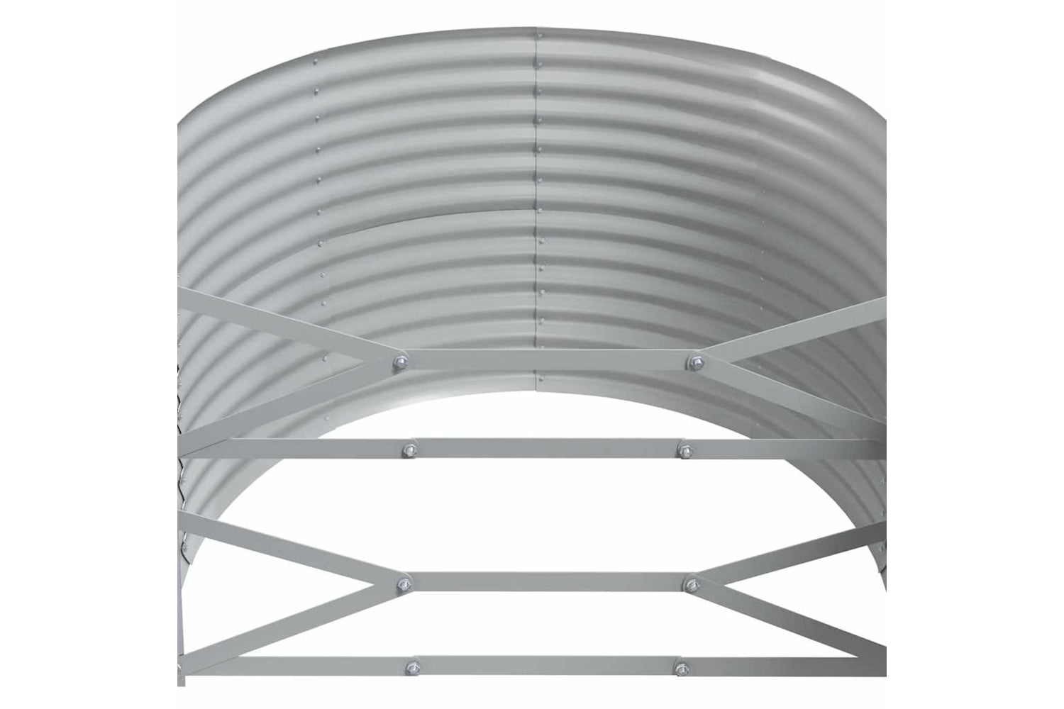 Vidaxl Garden Raised Bed Powder-coated Steel 396x100x68 Cm Anthracite-4