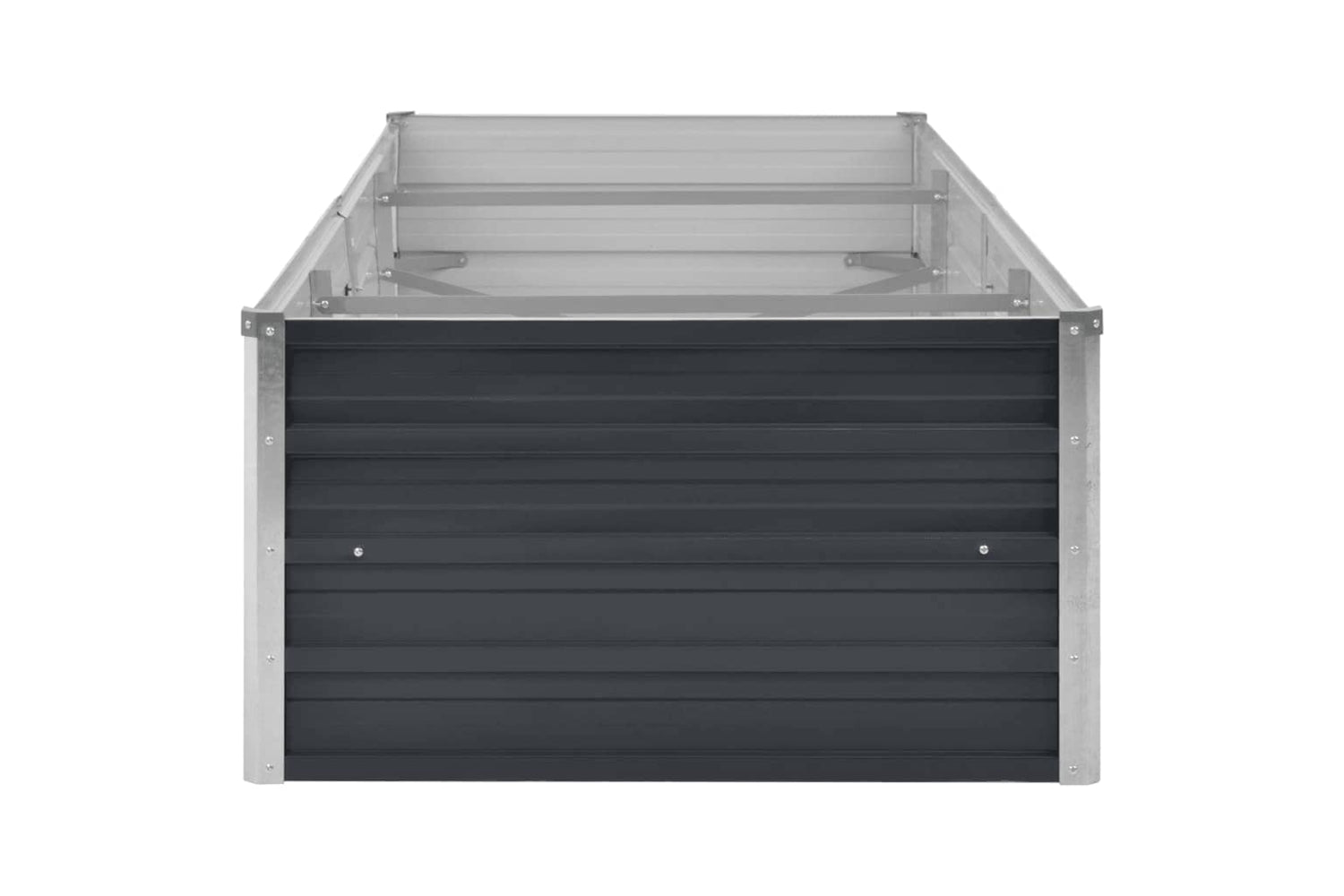 vidaXL 45727 Garden Raised Bed Anthracite 240x80x45cm Galvanised Steel-4