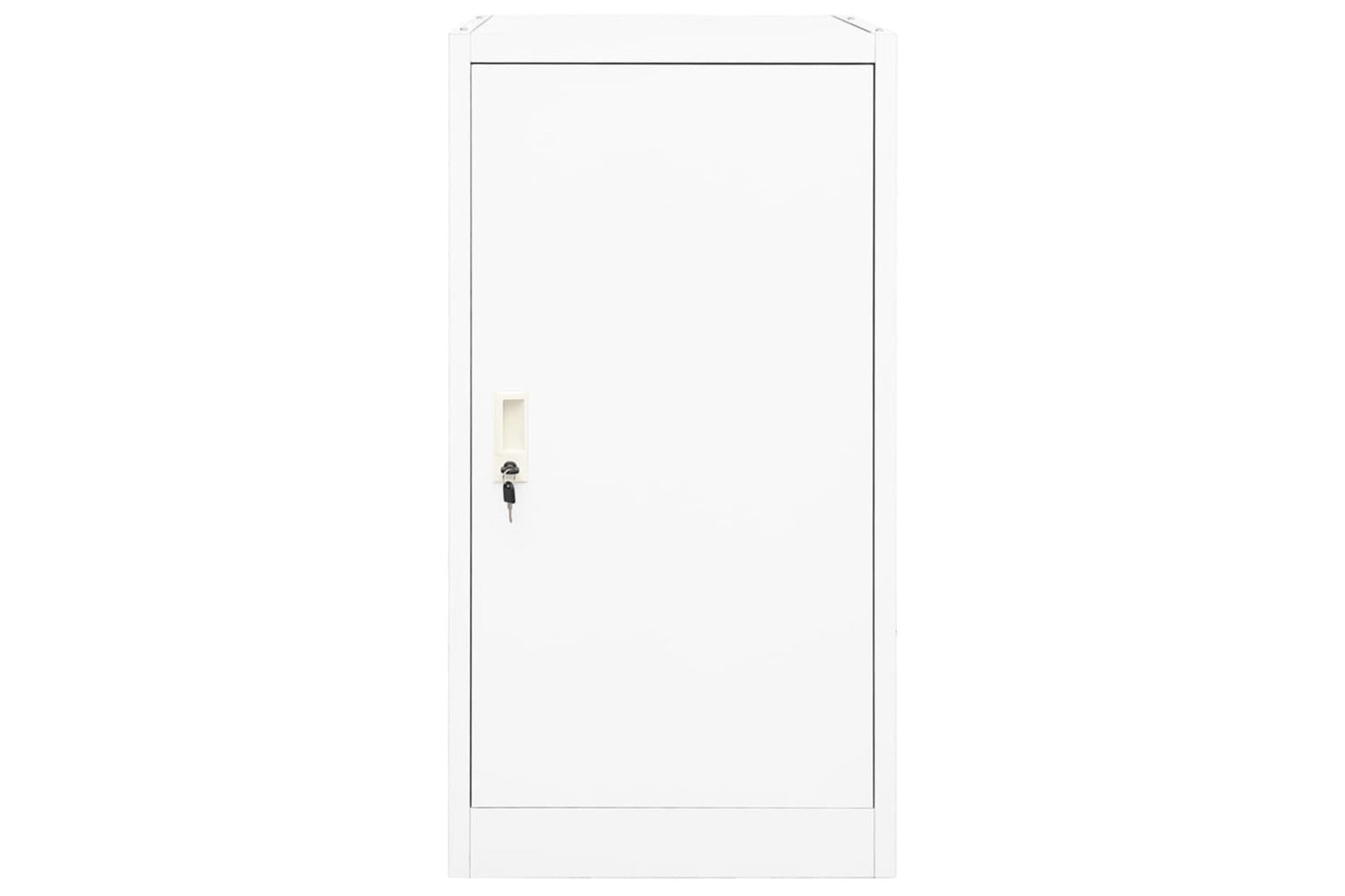vidaXL 339603 Saddle Cabinet White 53x53x105cm Steel-2