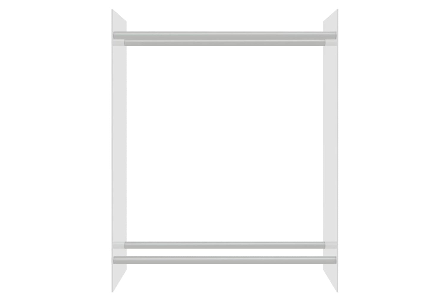 vidaXL 327469 Firewood Rack Transparent 80x35x100cm Tempered Glass-2