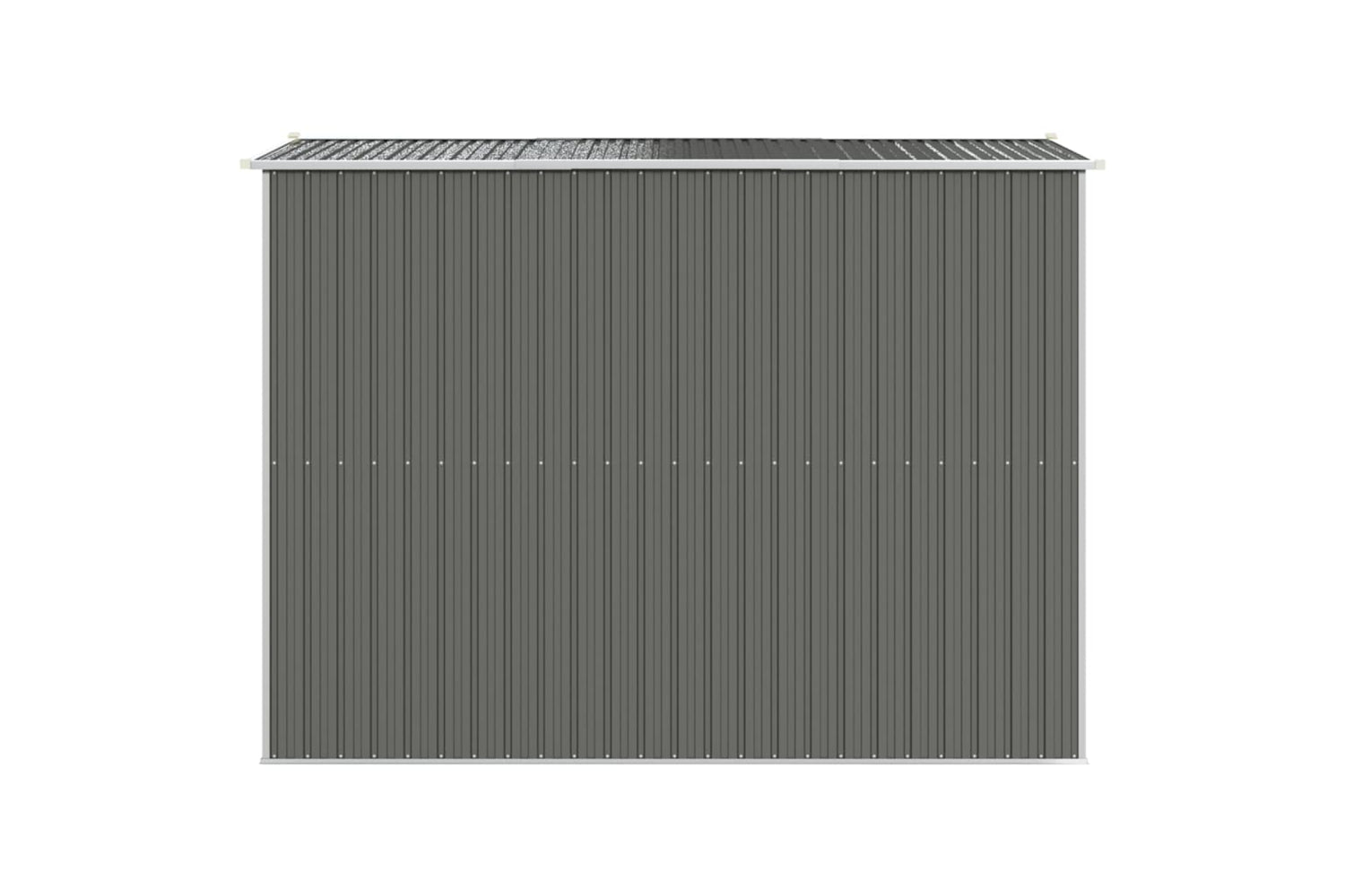 vidaXL 3147439 Garden Shed Light Grey 192x274x223cm Galvanised Steel-4