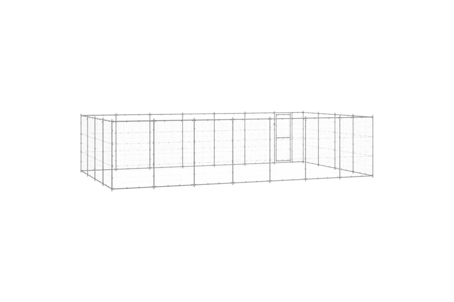 Vidaxl 3082320 Outdoor Dog Kennel Galvanised Steel 33.88 M2-4