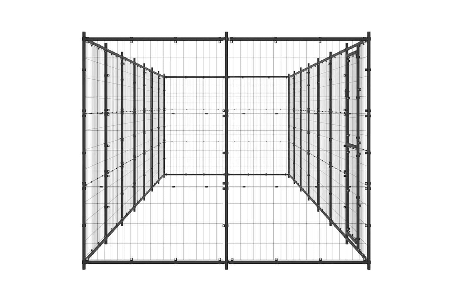 Vidaxl 3082300 Outdoor Dog Kennel Steel 16.94 M2-4