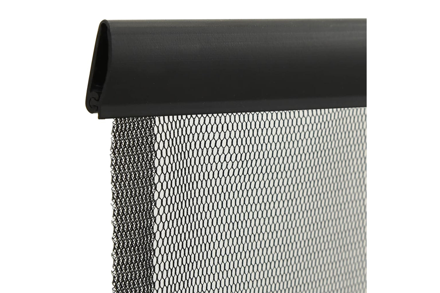 vidaXL 148712 Insect Door Screen With 10-piece Mesh Curtain Black 240x240cm-4