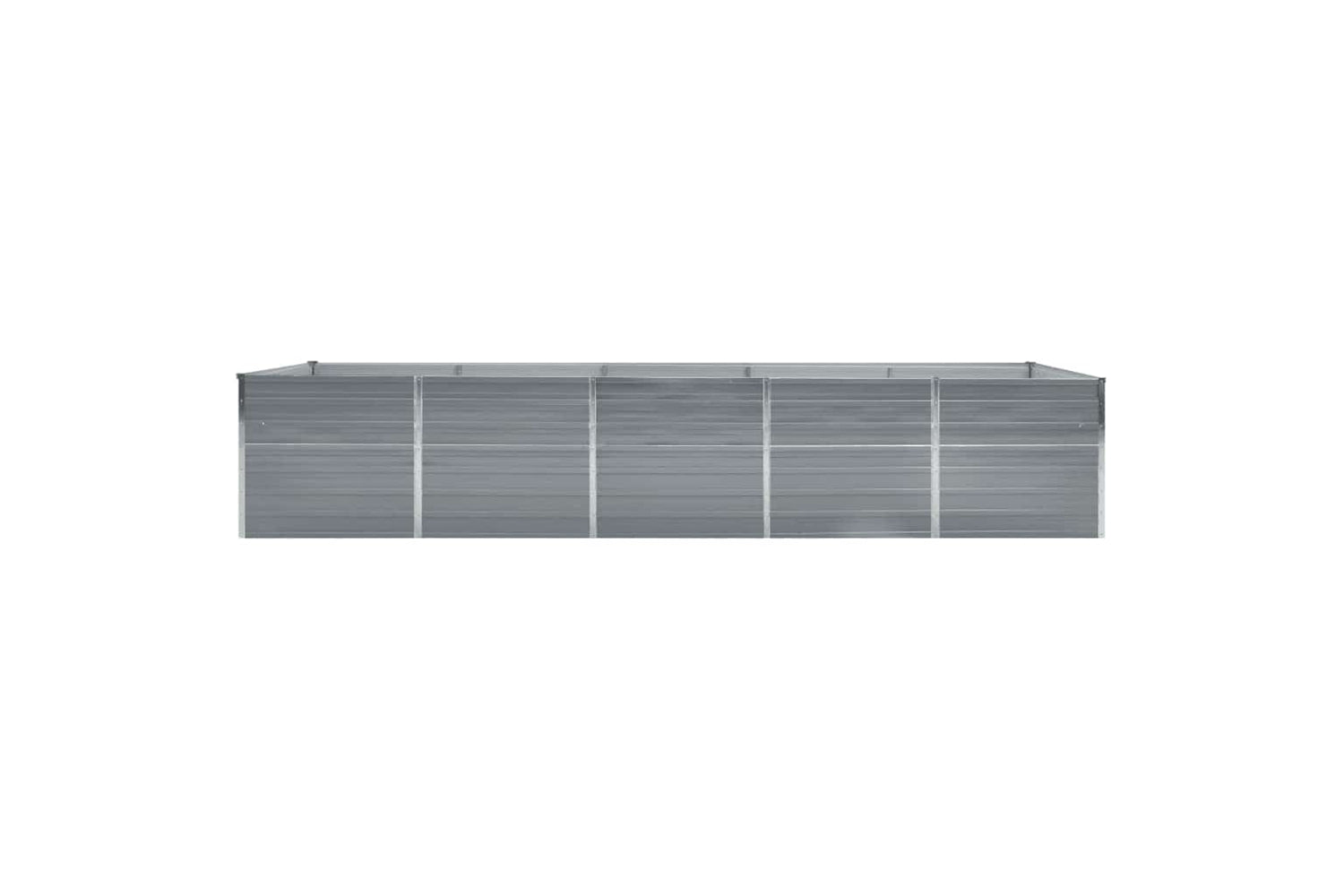 vidaXL 47060 Garden Raised Bed Galvanised Steel 400x80x77cm Grey-3