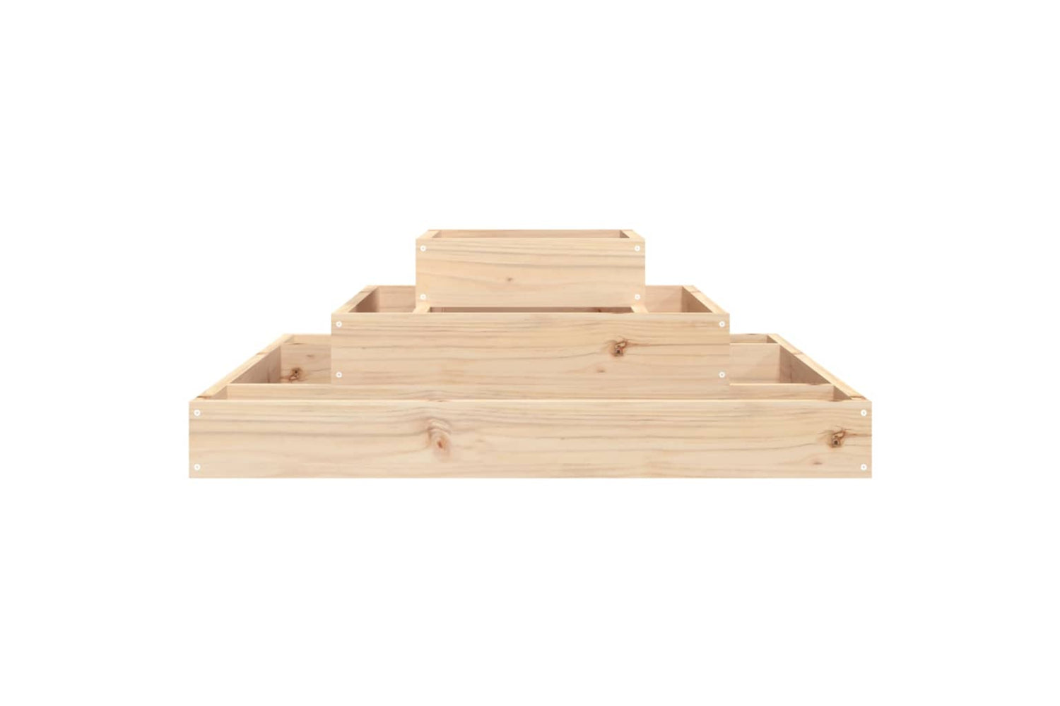 vidaXL 823864 Planter 80x80x27cm Solid Wood Pine-3