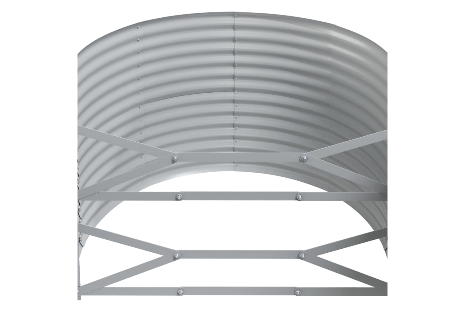 vidaXL 319059 Garden Raised Bed Powder-coated Steel 175x100x68cm Grey-4