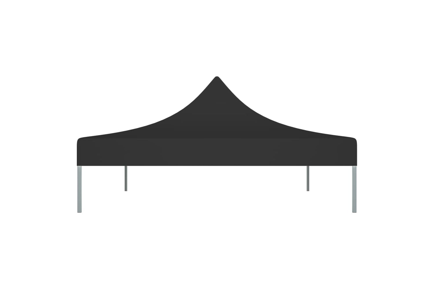 Vidaxl Party Tent Roof 4x3 M Black 270 G/m2-4