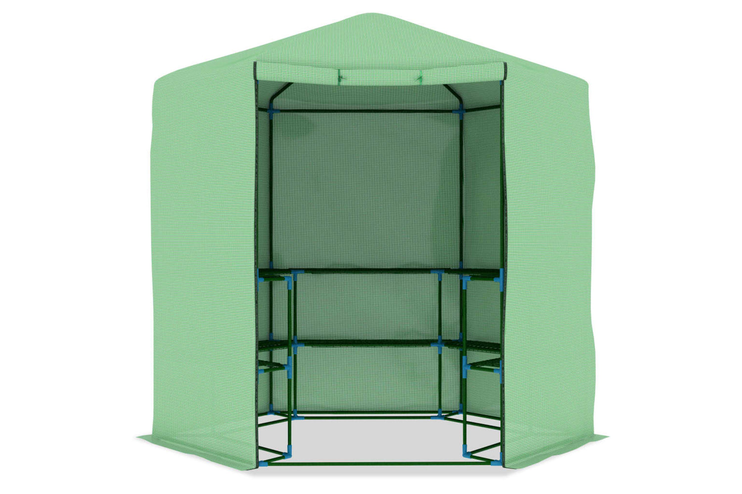 vidaXL 48166 Greenhouse With Shelves Steel 227x223cm-3
