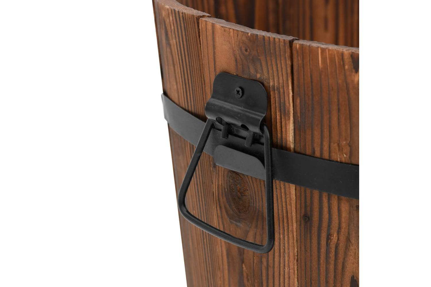 Vidaxl 363361 3 Piece Wooden Bucket Planter Set Solid Wood Fir-4