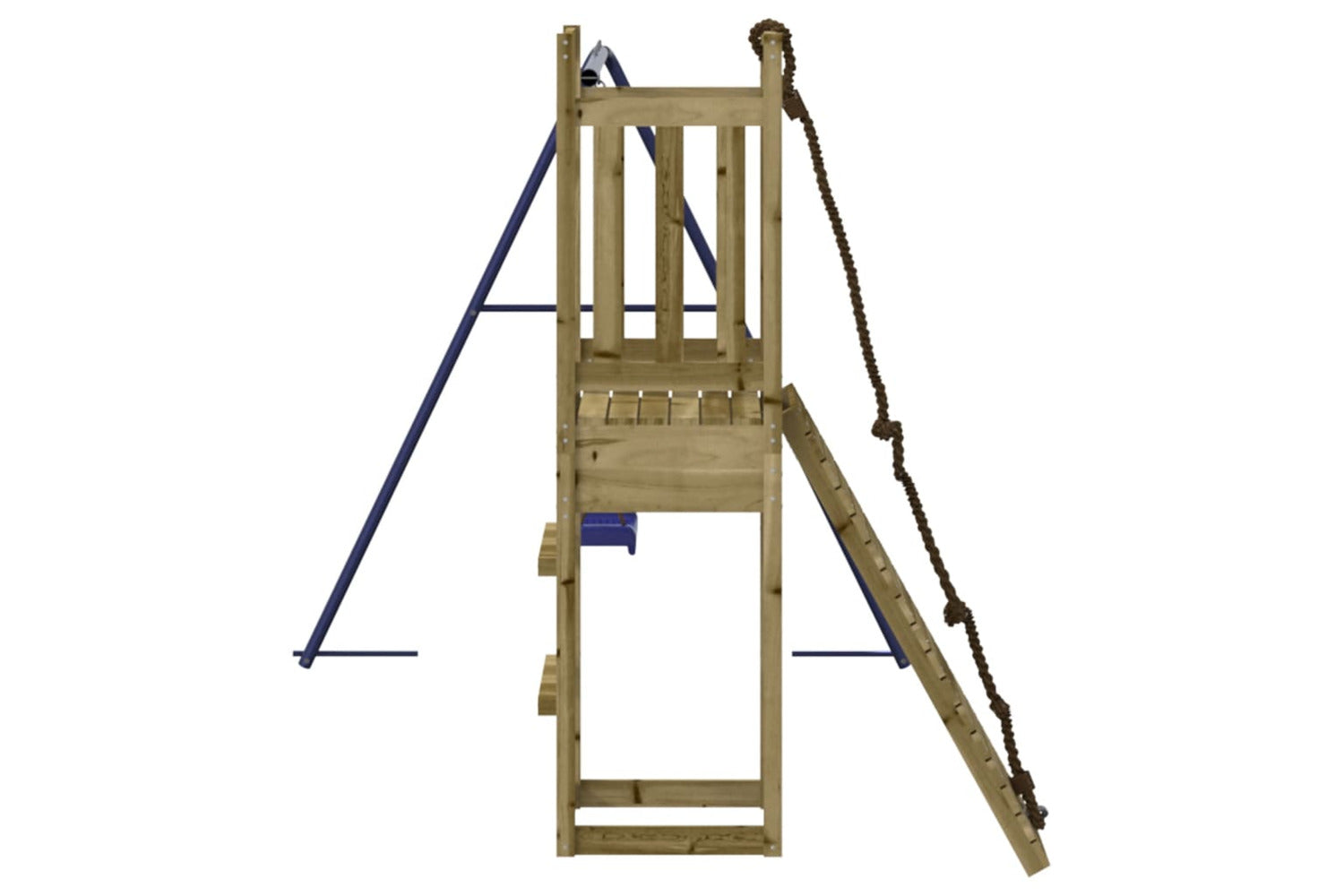 Vidaxl 3155950 Playhouse With Climbing Wall Swing Impregnated Wood Pine-6