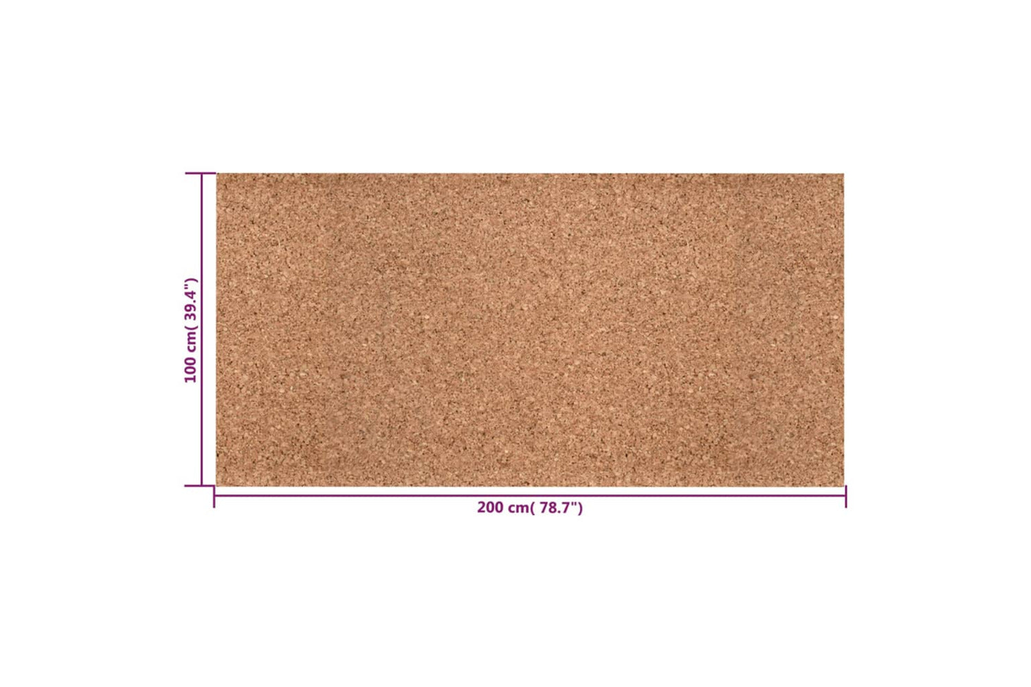 vidaXL 153133 Cork Roll 100x200cm 2mm-6
