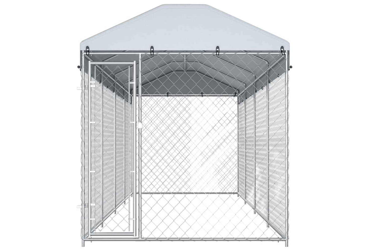 Vidaxl Outdoor Dog Kennel With Roof 760x190x225 Cm-3
