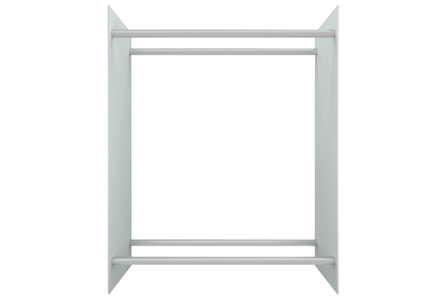 vidaXL 327471 Firewood Rack White 80x35x100cm Tempered Glass-2
