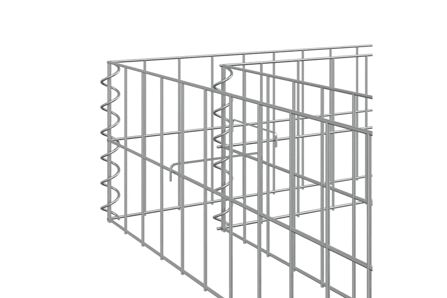 vidaXL 151313 Gabion Raised Bed Galvanised Steel 300x100x20cm-8