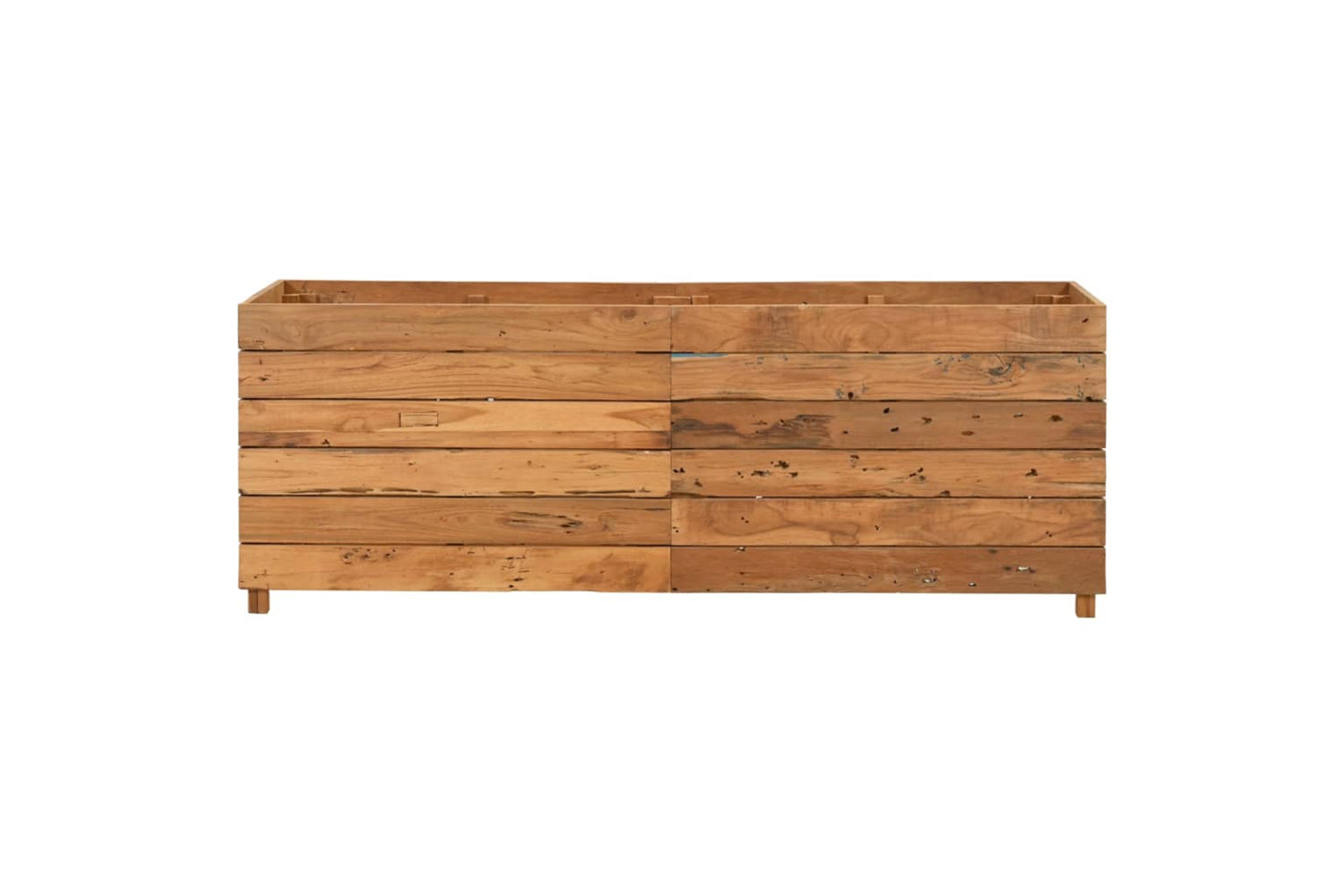 vidaXL Raised Bed 150x40x55cm Recycled Teak Wood And Steel-3
