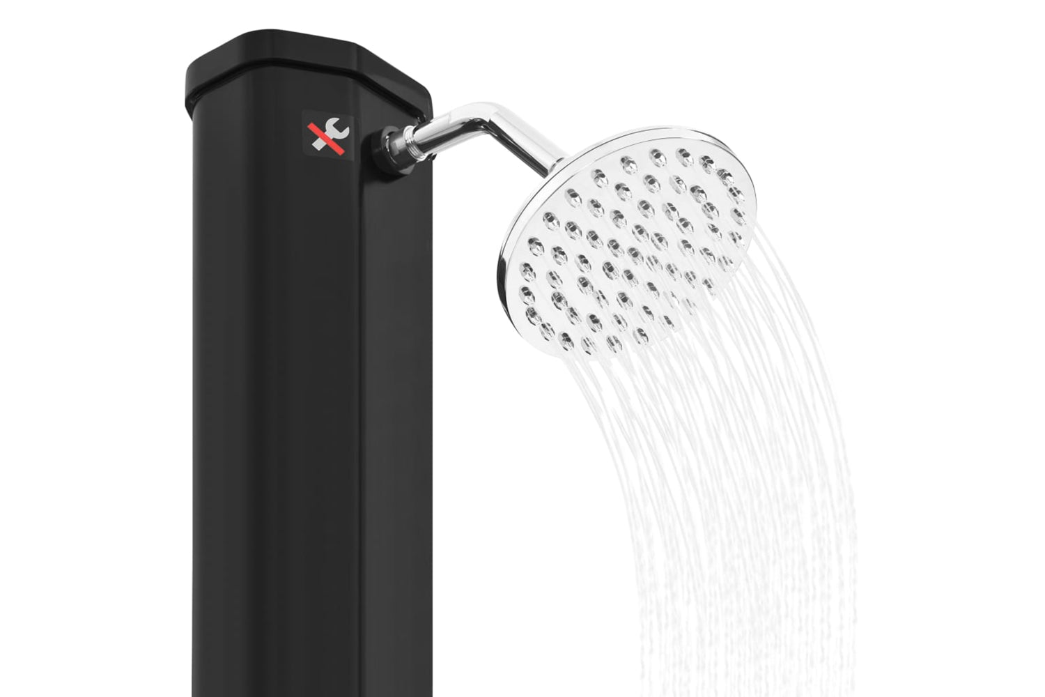 Vidaxl 92942 Outdoor Solar Shower With Shower Head And Faucet 35 L Black-9