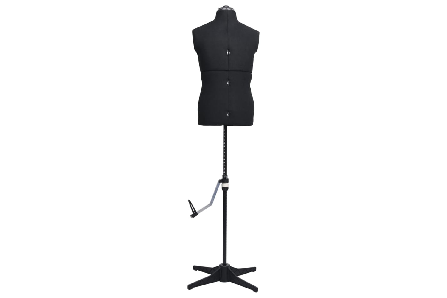 Vidaxl 288494 Adjustable Dress Form Male Black Size 37-45-2