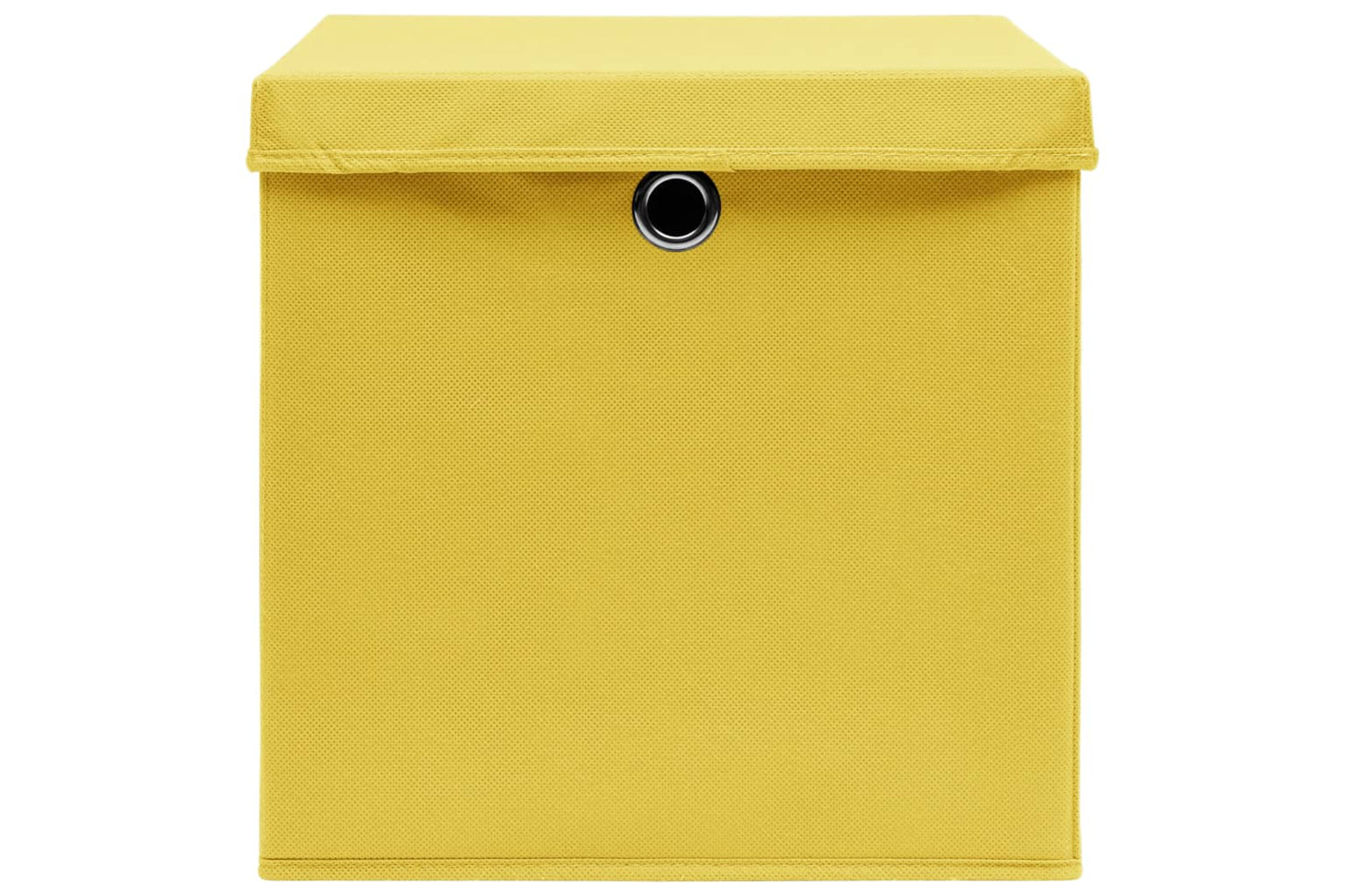 Vidaxl 288366 Storage Boxes With Lids 4 Pcs Yellow 32x32x32 Cm Fabric-4