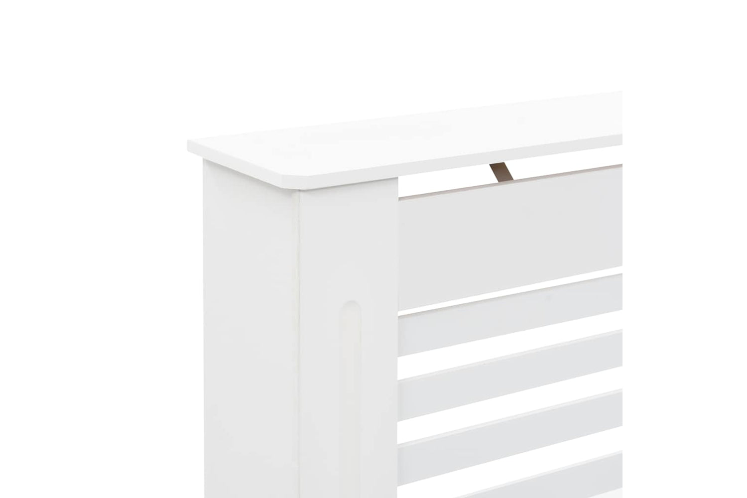 vidaXL Radiator Cover White 112x19x81.5cm Mdf-6