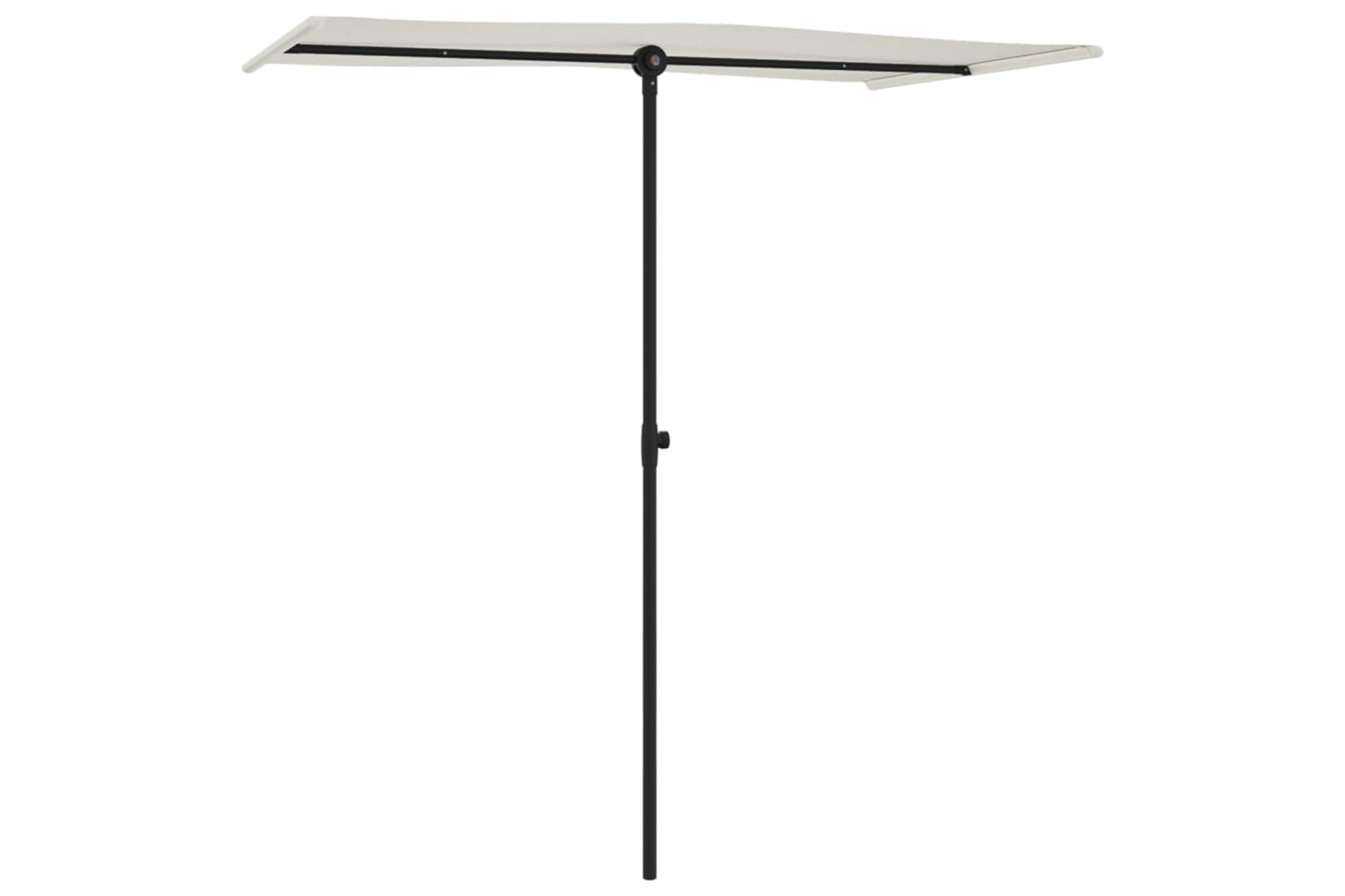 vidaXL 47329 Outdoor Parasol With Aluminium Pole 180x110cm Sand White-2
