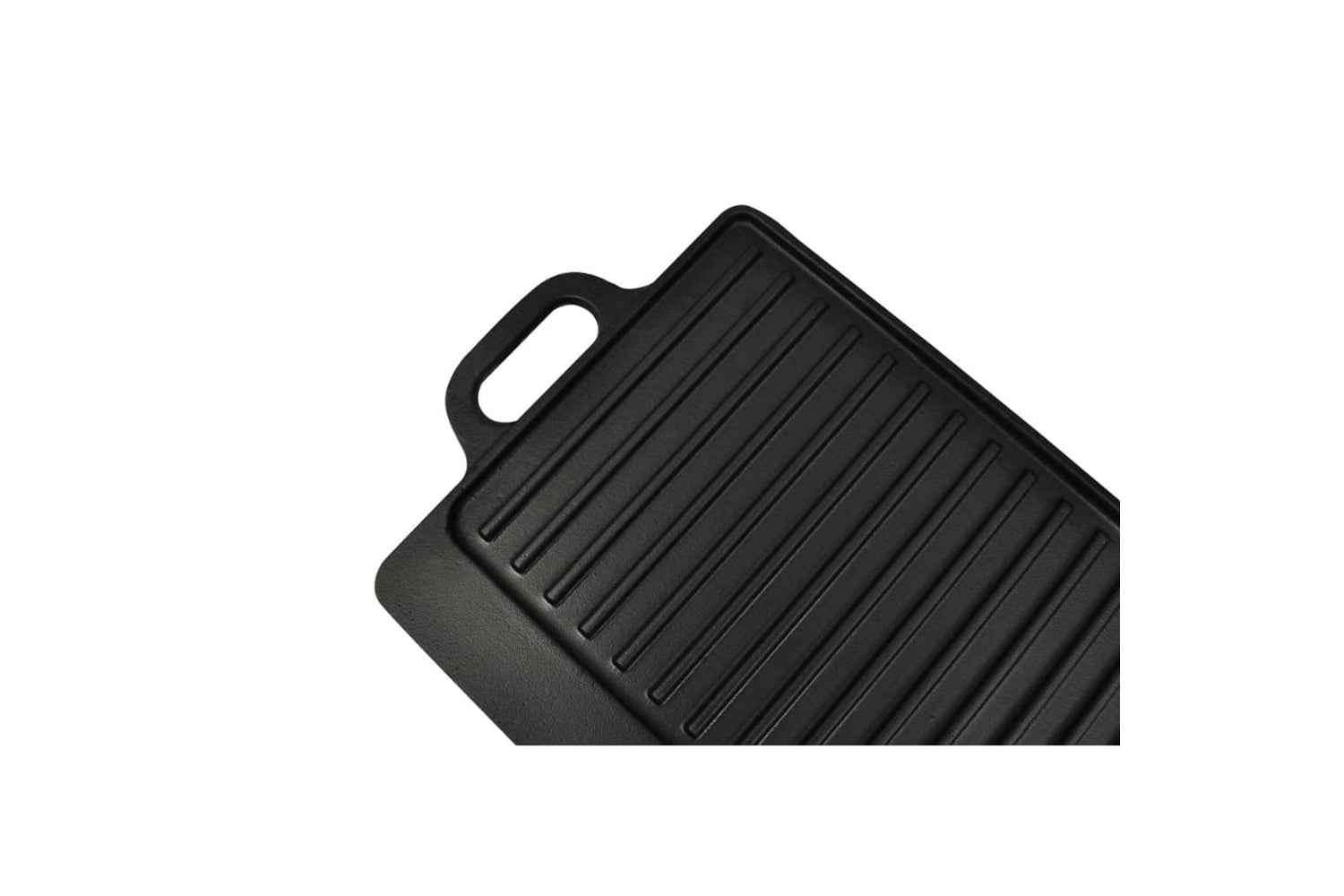 vidaXL 50127 Grill Platter 2 Pcs Cast Iron Reversible 38x23cm-4