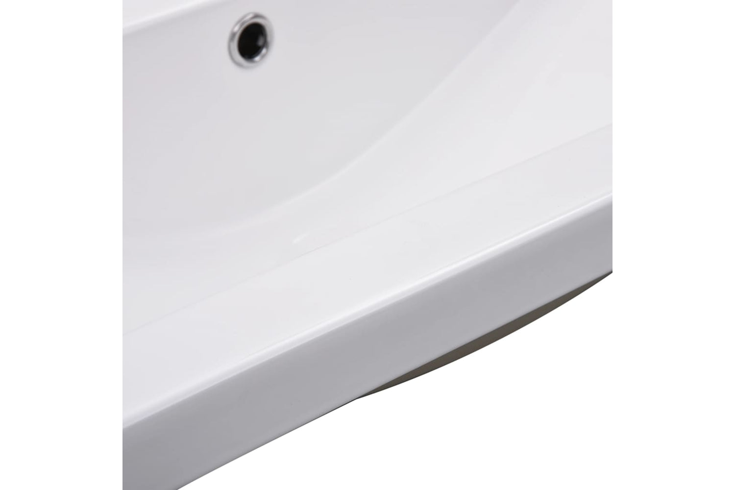 vidaXL 145063 Built-in Basin 91x39.5x18.5cm Ceramic White-4