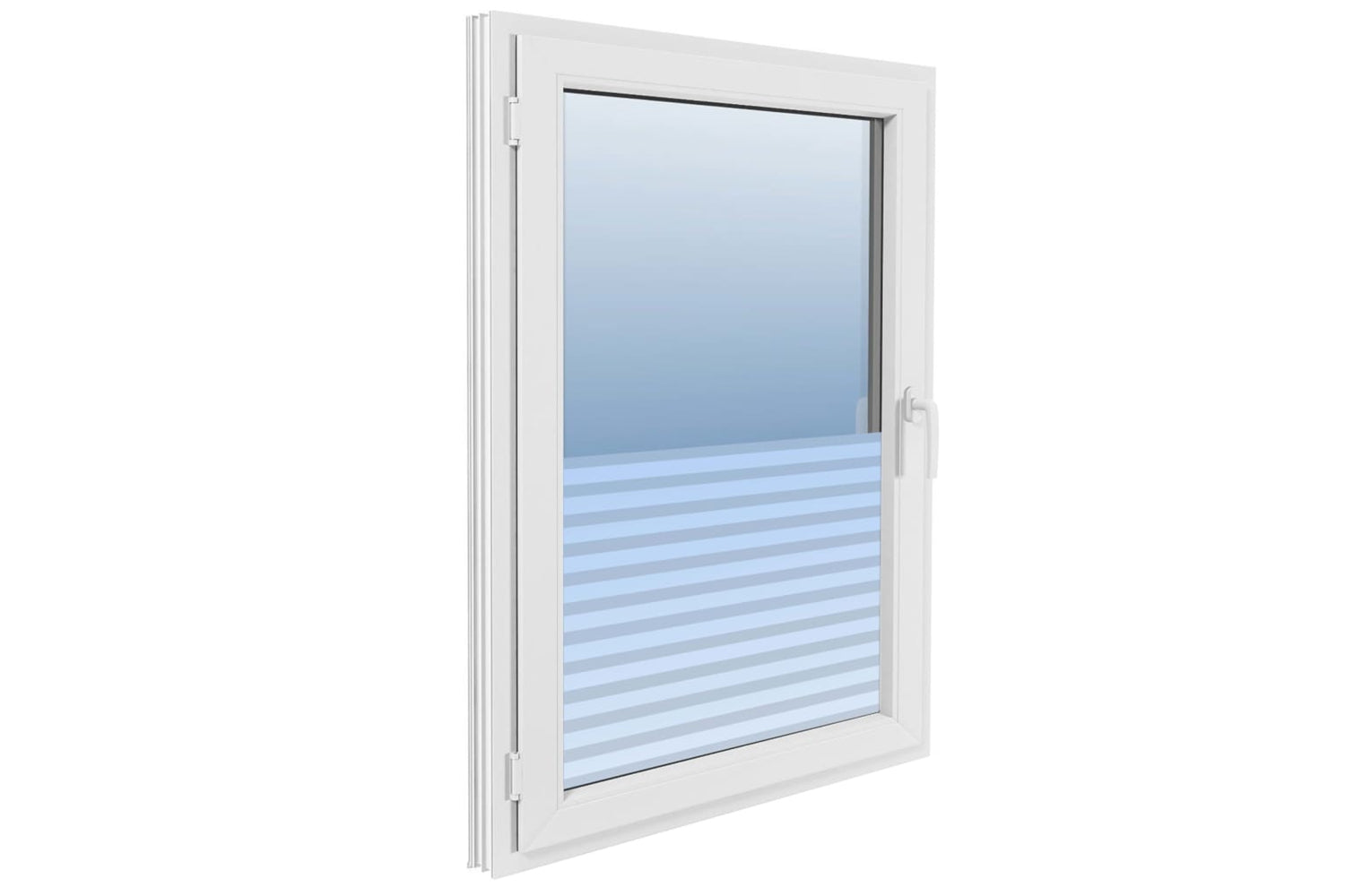 Vidaxl 142790 Frosted Privacy Window Film Adhesive Stripes 0.9x20 M-3