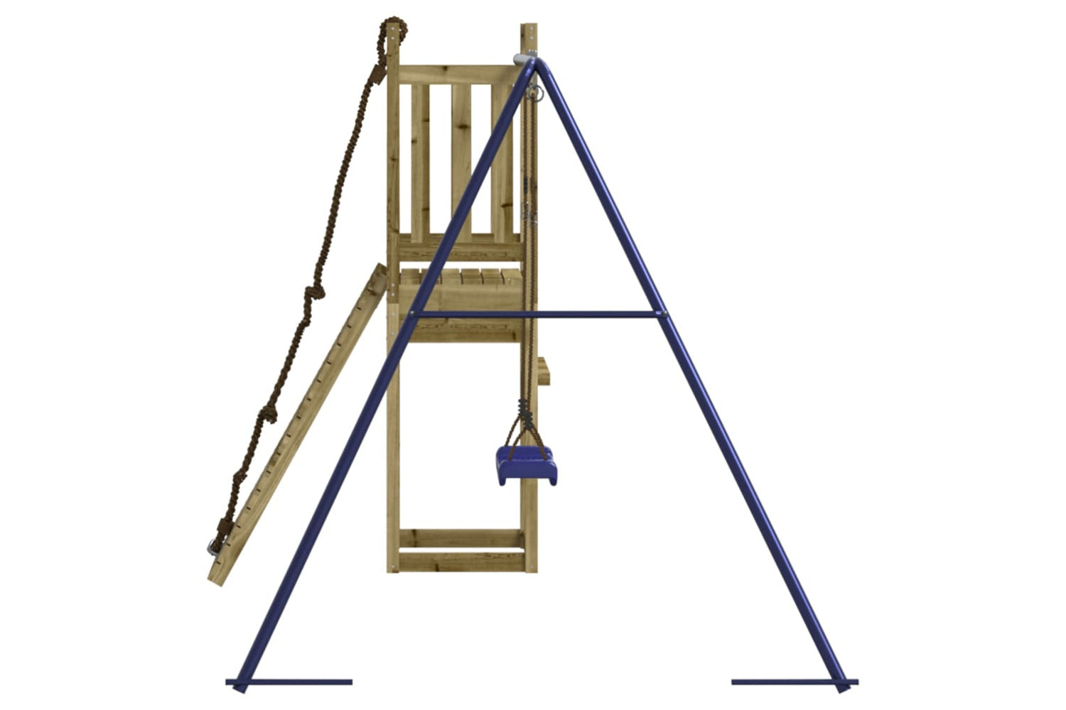 Vidaxl 3155950 Playhouse With Climbing Wall Swing Impregnated Wood Pine-5