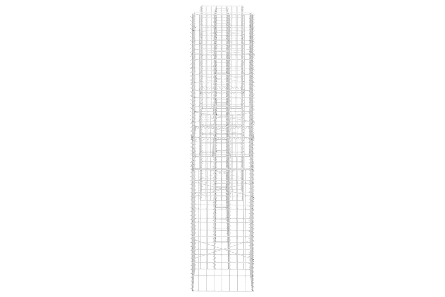 vidaXL 145665 H-shaped Gabion Planter Steel Wire 260x40x200cm-3