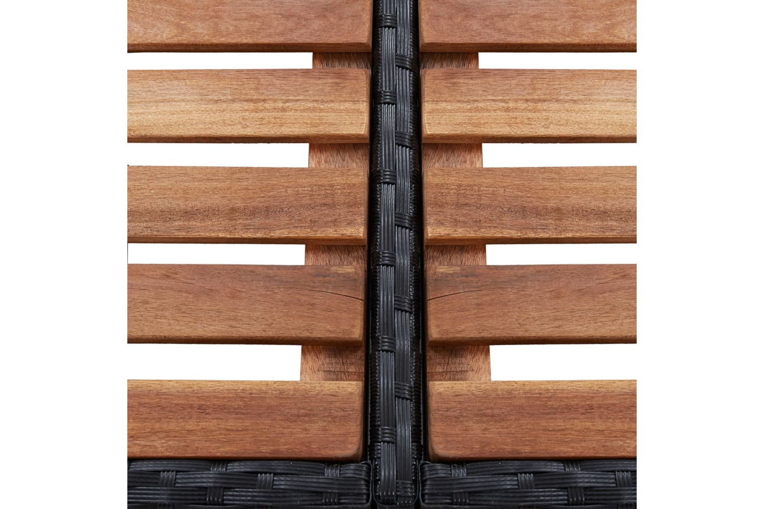 vidaXL 46073 Square Spa Surround Black 268 X 268 X 55cm Poly Rattan-5