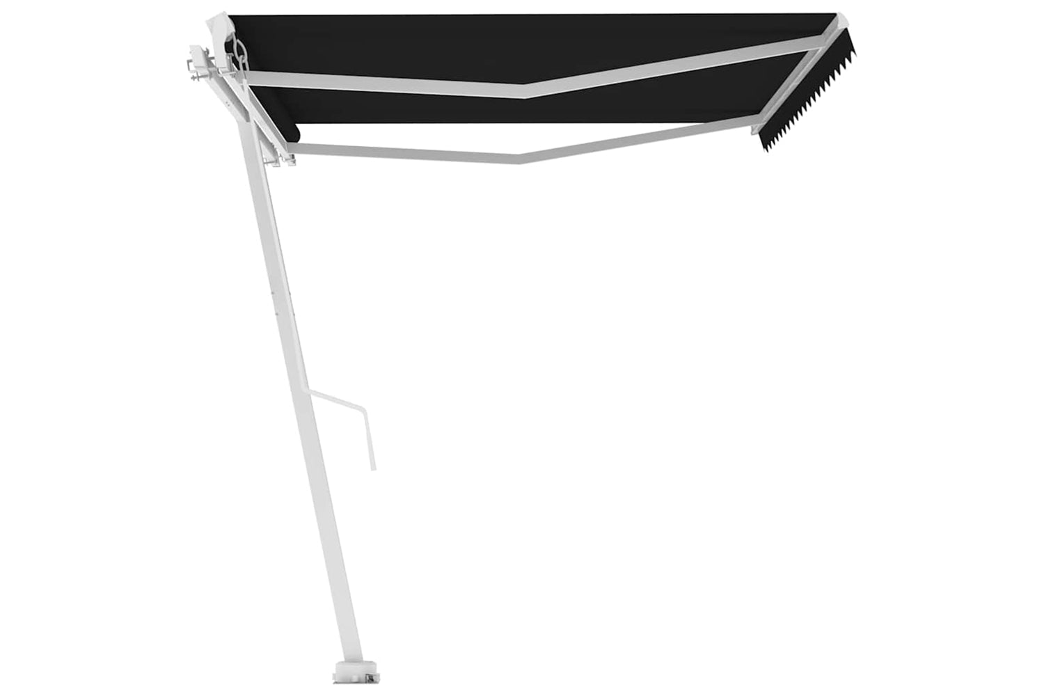 vidaXL 3069619 Freestanding Manual Retractable Awning 400x350cm Anthracite-4