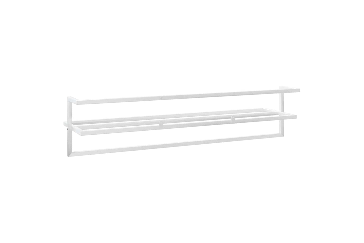 vidaXL 343093 Towel Rack White 95x25x22cm Iron-5