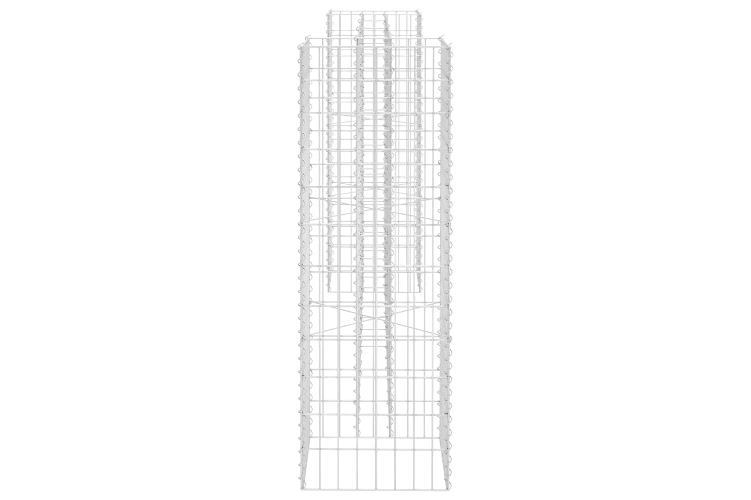 vidaXL 145662 H-shaped Gabion Planter Steel Wire 260x40x120cm-3