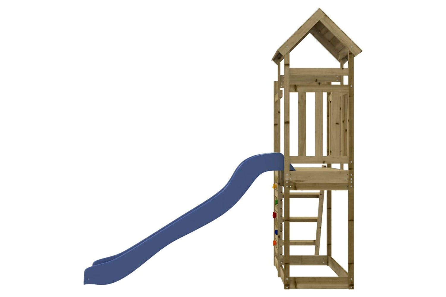 Vidaxl 3155890 Playhouse With Slide Rockwall Impregnated Wood Pine-6