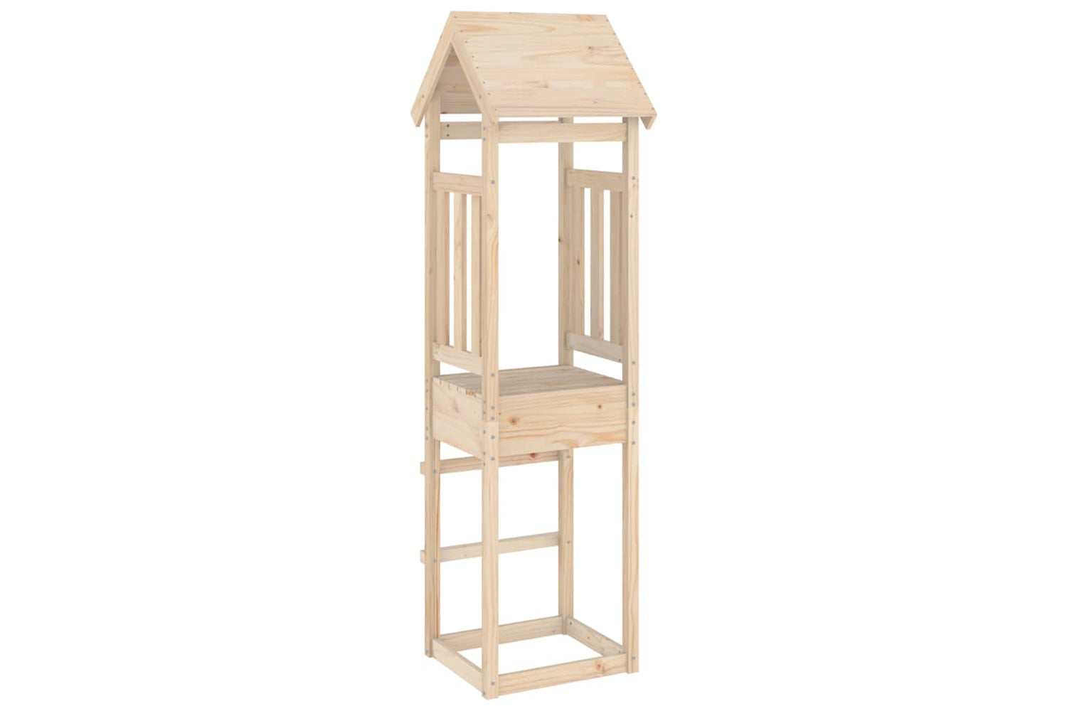 Vidaxl Play Tower 52.5x46.5x206.5 Cm Solid Wood Pine-3