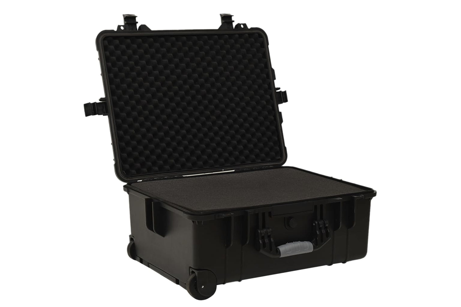 vidaXL 51797 Wheeled Flight Case Black 58x45x27cm Pp-3
