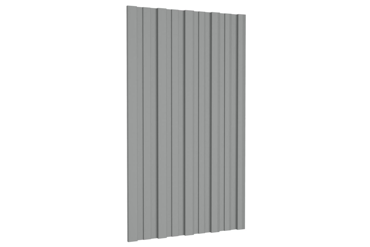 vidaXL 317201 Roof Panels 12 Pcs Galvanised Steel Grey 80x45cm-3