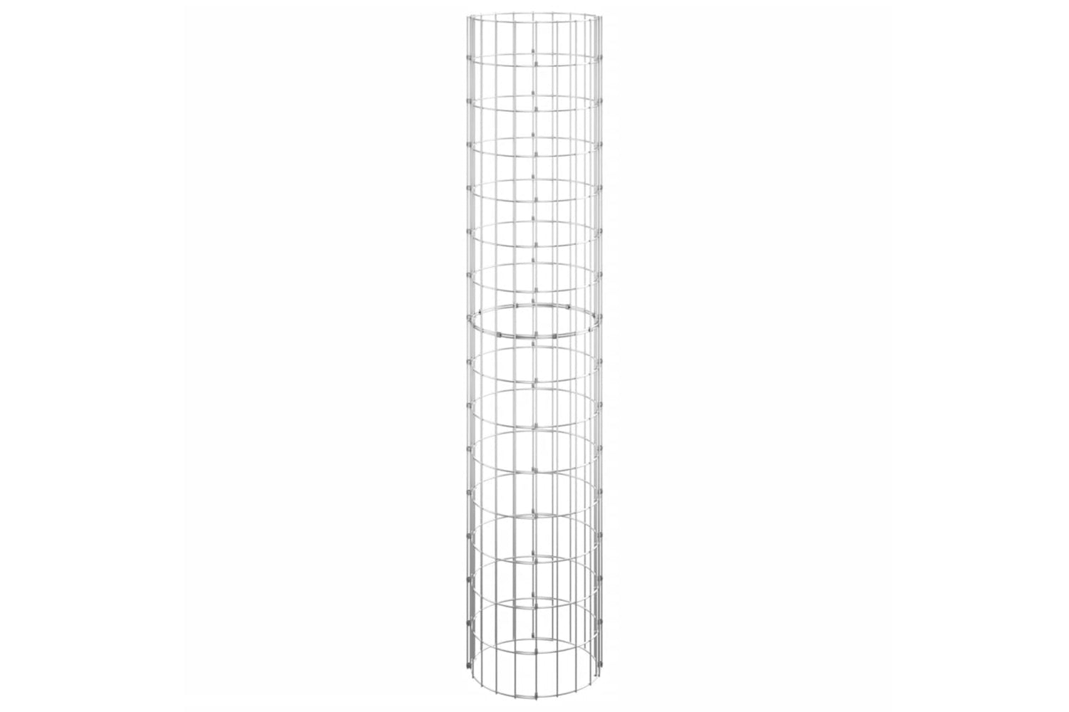 vidaXL 152021 Circular Gabion Raised Beds 3 Pcs Galvanised Steel ÃƒÂƒÃ‚Â˜30x150cm-3