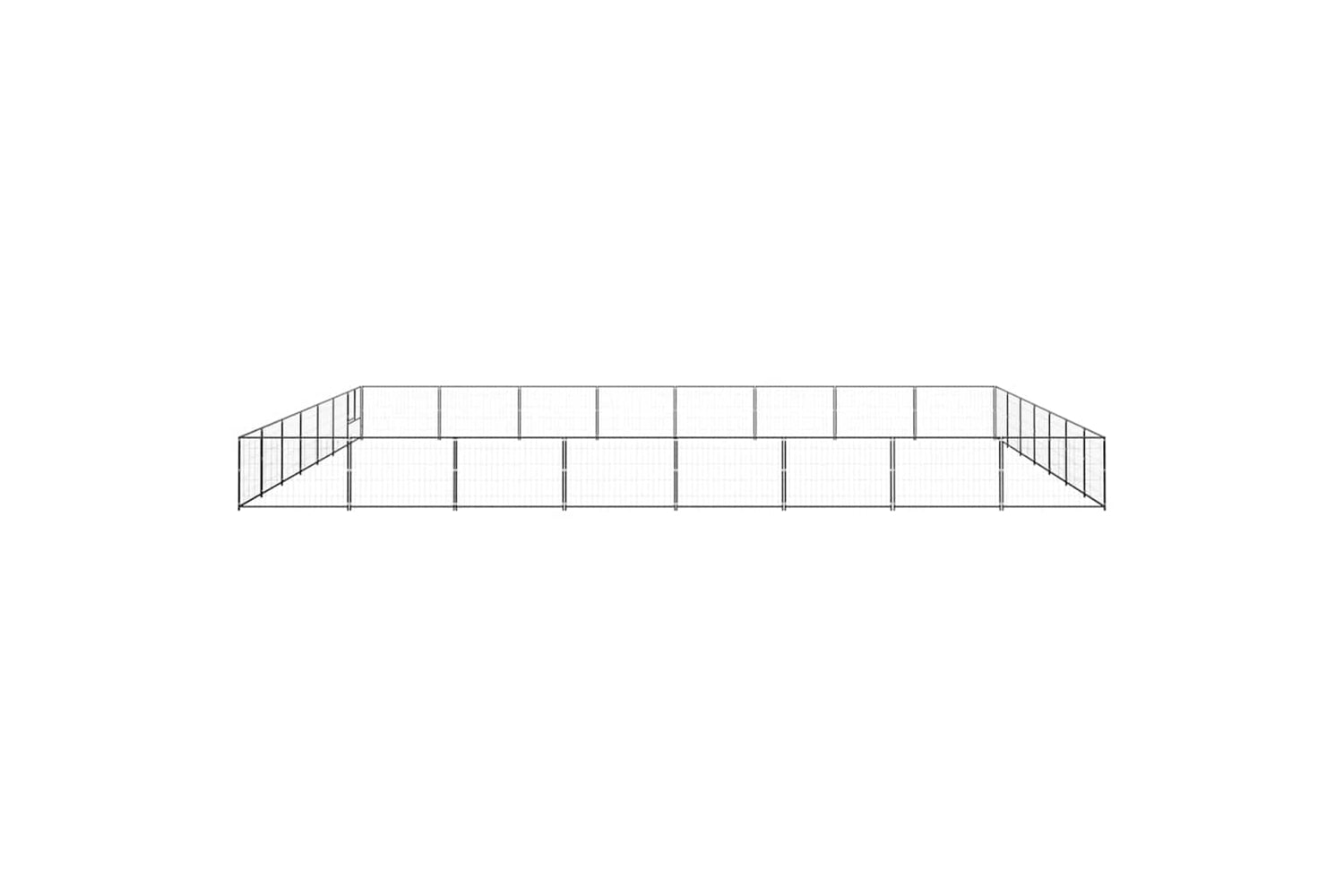 Vidaxl 3082180 Dog Kennel Black 56 M2 Steel-3