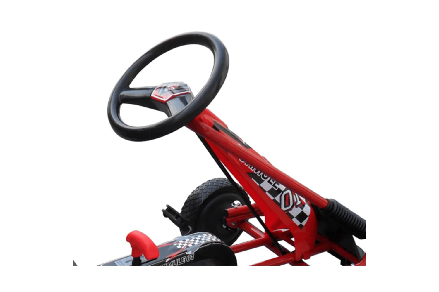 Vidaxl Children Pedal Go Kart Red-4